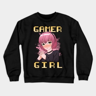 Gamer Girl Anime Cosplay Crewneck Sweatshirt